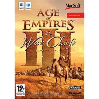 Extension Age Of Empires III: The War Chiefs - Jeu PC Stratégie - Bon État - Microsoft