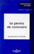 Le permis de construire