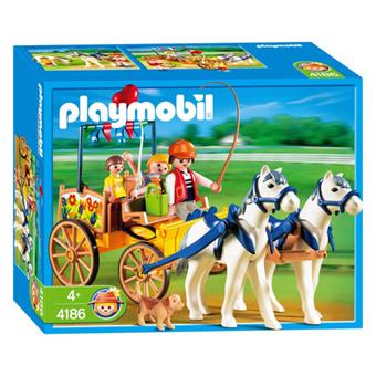 Playmobil 4186 Famille et calèche - Playmobil - Achat & prix