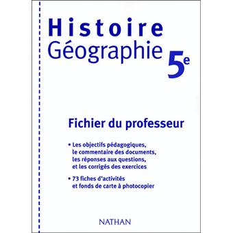 Histoire-geo 5e prof - broché - Champigny Danielle, Daniel ...