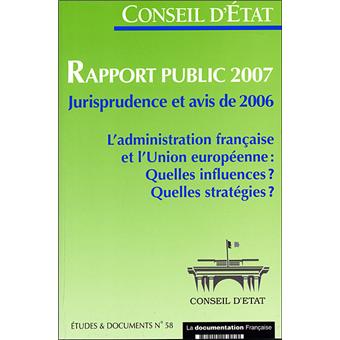 Rapport du Conseil d'Etat