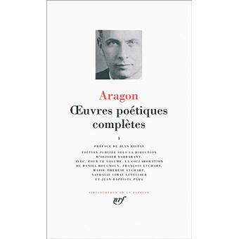 Oeuvres Poetiques Completes Relié Louis Aragon Livre - 