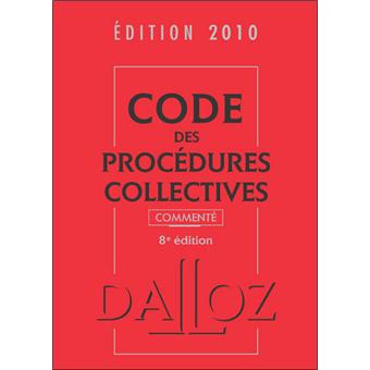 Code des procédures collectives commenté
