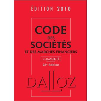 Code des sociétés et des marchés financiers commenté