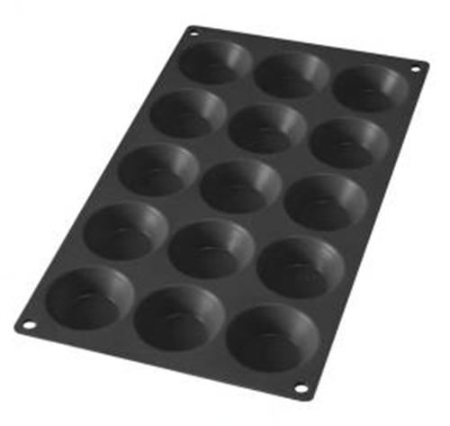 Moule Gourmet &Agrave; Tartelettes De 15 Cavit&eacute;s De Couleur Noire
