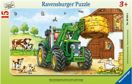 Puzzle cadre 15 pièces - Petit Ours Brun à la ferme