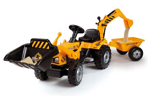 Smoby - Tracteur Builder Max & Remorque - Tracto…