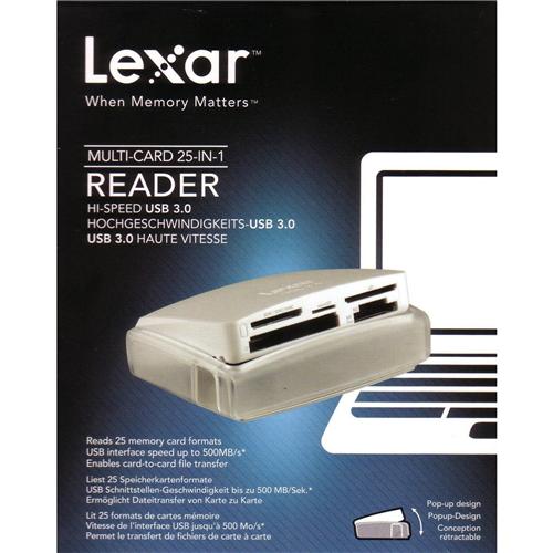 LEXAR  Lecteur Multiformats USB 3.0 LRW025URBEU 25 en 1 