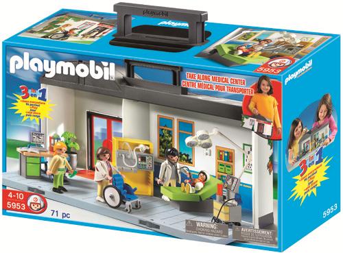playmobil hopital transportable 5953