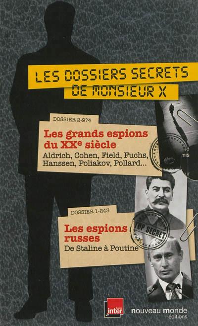 Coffret Les grands espions du XXe siècle et Les Espions russes.