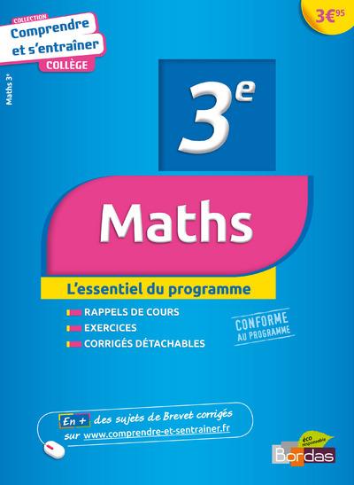 Comprendre et s'entrainer maths 3e - broché - Jean-Luc Romet ...