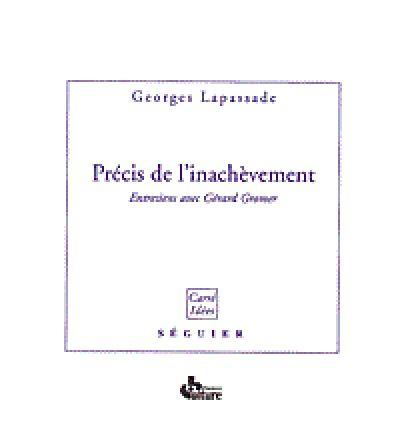 Précis de l'inachévement