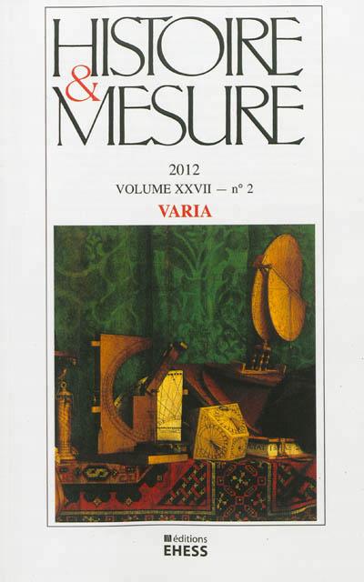 Histoire et Mesure