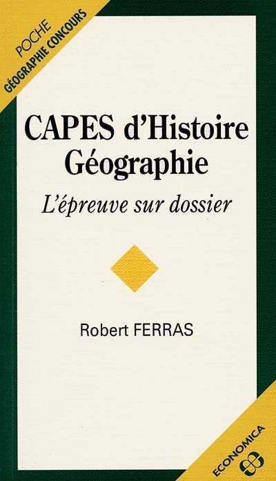 CAPES d'histoire géographie