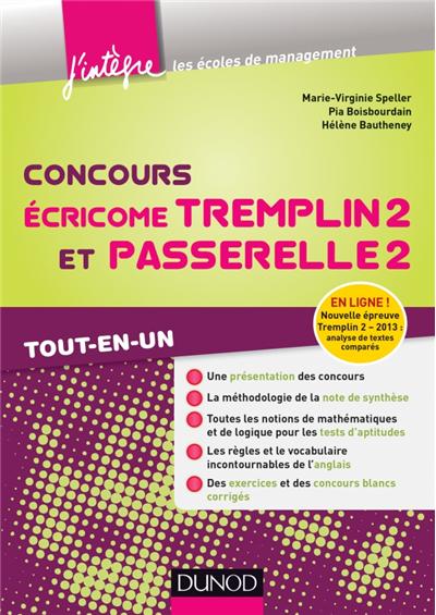 Concours Écricome Tremplin 2 et Passerelle 2 - 3e éd. - Tout-en-un