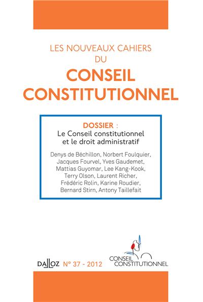 Les cahiers du conseil constitutionnel