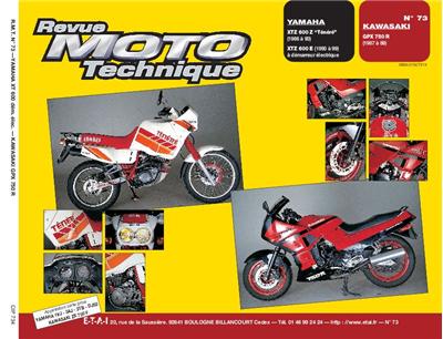Yamaha xtz 600z xtz 600e kawasaki gpx 750r -  Collectif - broché