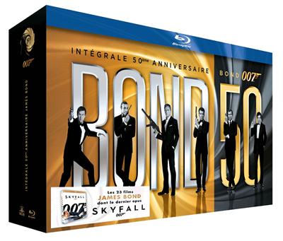 Coffret James Bond 23 films Blu-ray