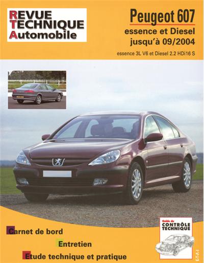 Revue technique automobile B708.5 Peugeot 607 05/00>07/04 essence Diesel