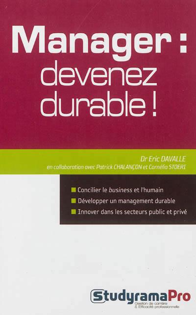 Manager : devenez durable !