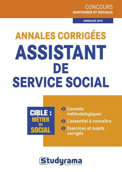 Annales corrigées : assistant de service social