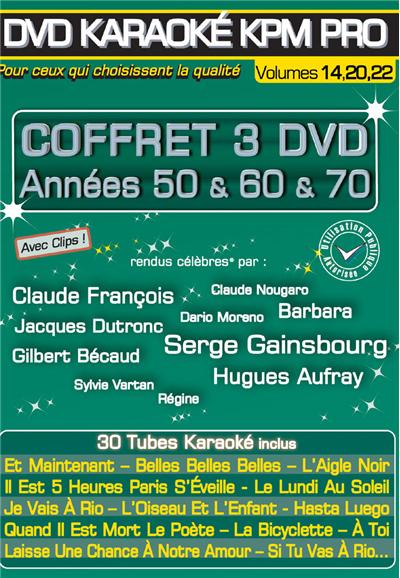 Karaoke KPM - Années 50-60-70 - Coffret