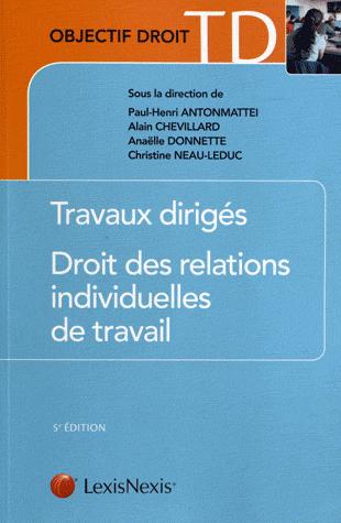 Droit des relations individuelles de travail travaux dirigés