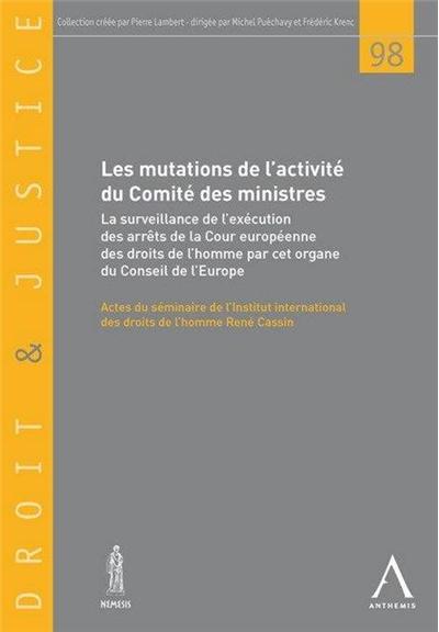 Les mutations de l'activité du comité des ministres