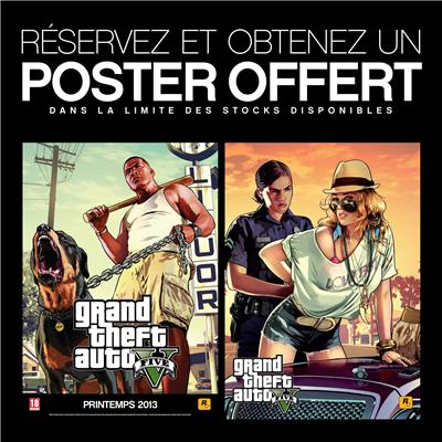 GTA V - Poster Bonus - Jeux vidéo - Achat & prix