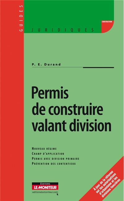 Permis de construire valant division