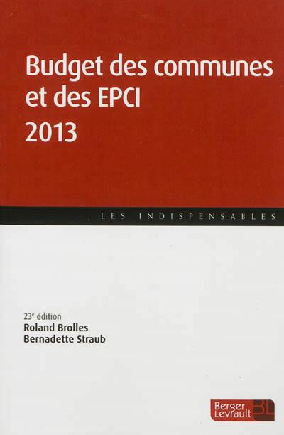 Budget des communes 2013 - Straub bernadet