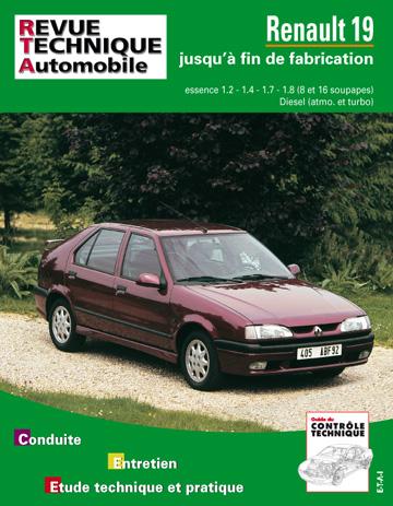 Revue technique automobile 700.3 Renault 19 essence & Diesel