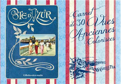Côte d'Azur - Carnet de cartes postales colorisées
