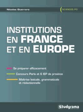 Institutions en France et en Europe