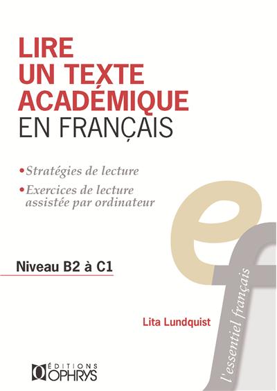 Lire un texte académique en français