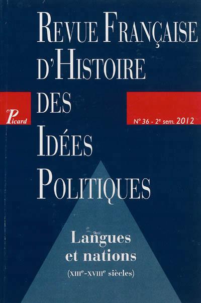 Revue française d'histoire des idées politiques