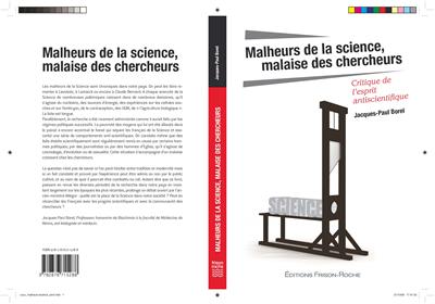 Malheurs de la science malaise des chercheurs