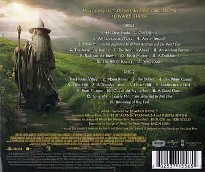 Le Hobbit : un voyage inattendu - Bande originale de film - Howard ..., حجم الصورة 400x337