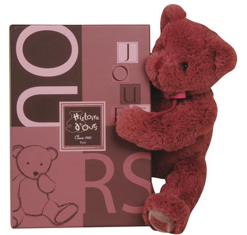 Ours En Peluche Ancien – Romain – Vieux Rose – Années 1930-40 – Hauteur 63 Cm
