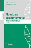 Algorithms in bioinformatics