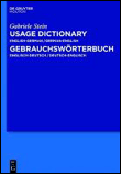 Usage dictionary english-german / german-english - gebrauchs
