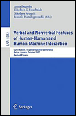 Verbal and nonverbal features of human-human and human-machi