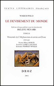 Le devisement du monde - Marco Polo - broché