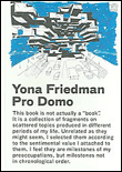 Yona Friedman pro domo