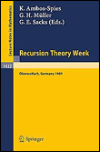 Recursion theory week