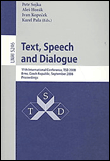 Text, speech and dialogue