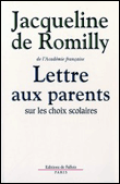 Lettres aux parents sur les choix scolaires