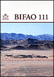 Bulletin de l institut francais d archeologieorientale vol 111
