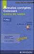 Annales corrigées concours cadre de santé 2007/2008