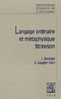 Langage ordinaire et métaphysique